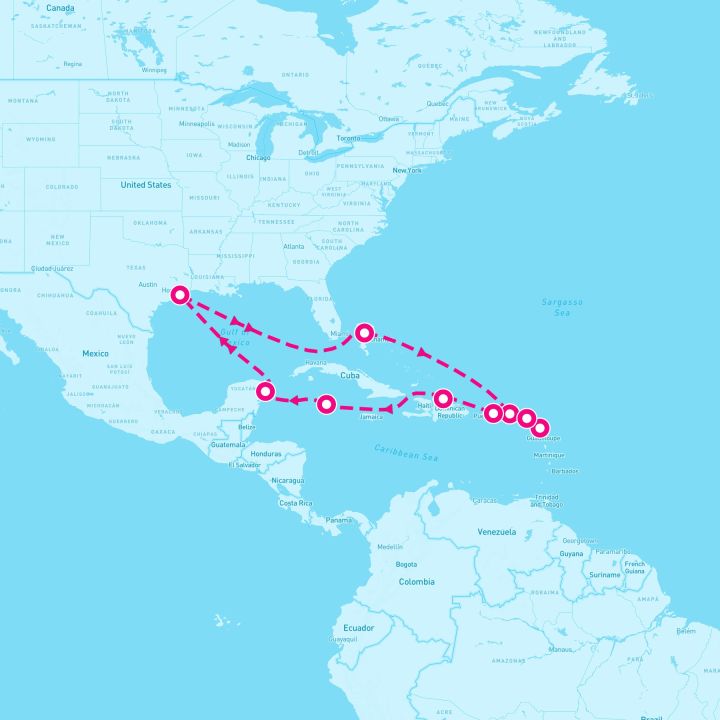 14 Night Caribbean: Cozumel & Dominican Republic (Galveston Roundtrip)