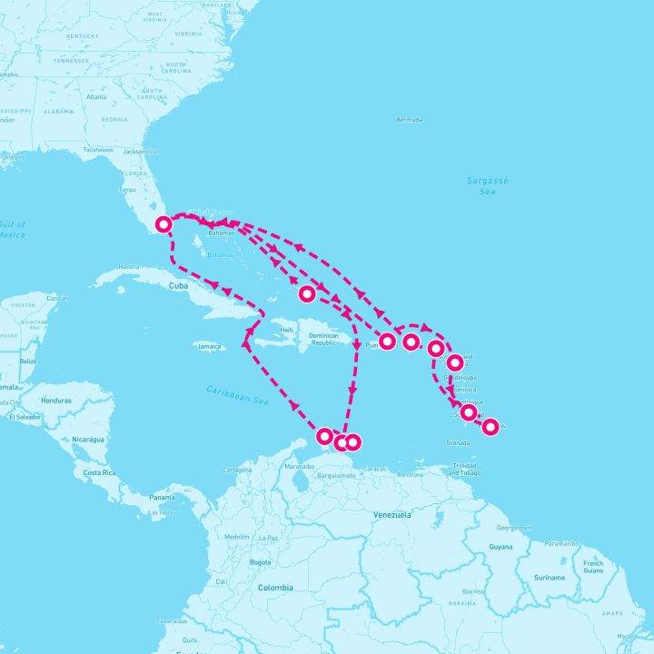 21 Night Caribbean (Miami Roundtrip)