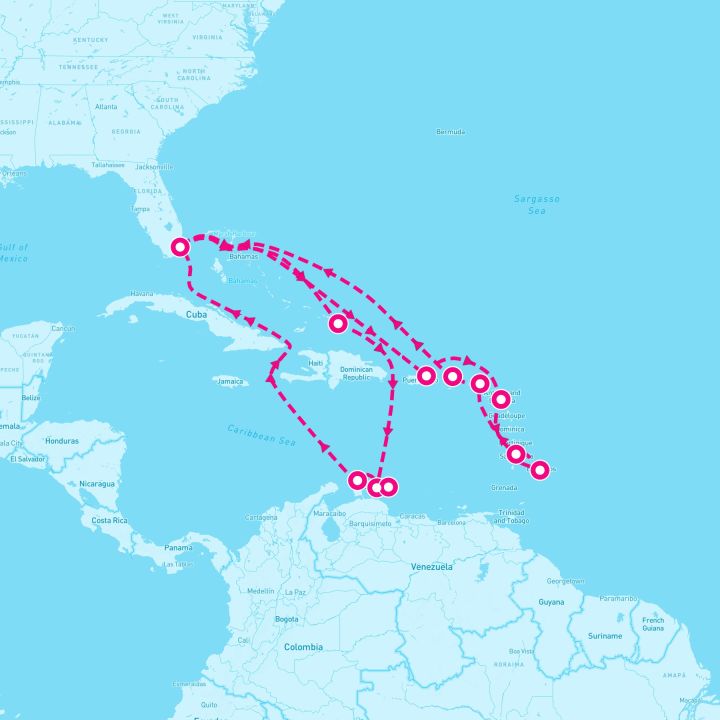 21 Night Caribbean (Miami Roundtrip)