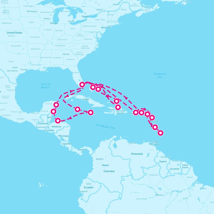 28 Night Caribbean (Miami Roundtrip)