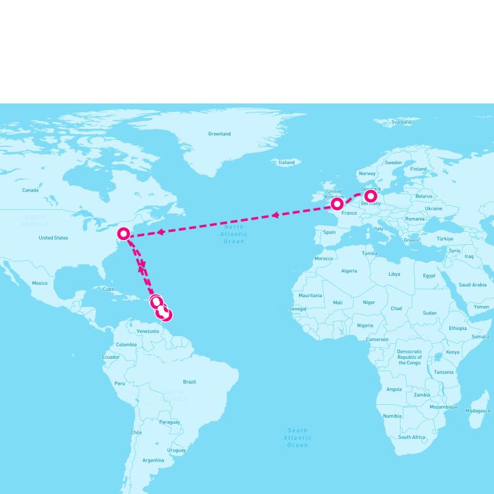 Transatlantic Crossing and Eastern Caribbean