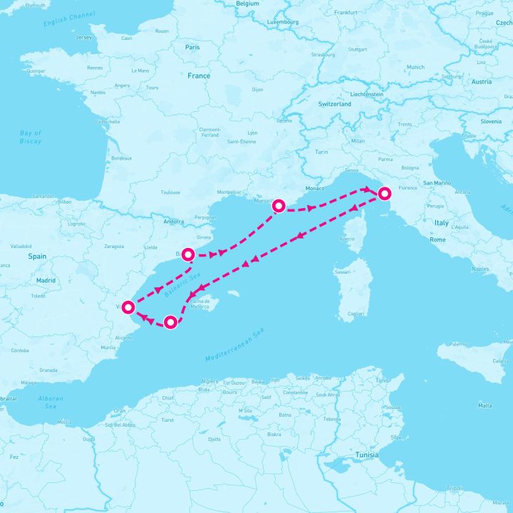 7 Night Western Mediterranean (Barcelona Rountrip)