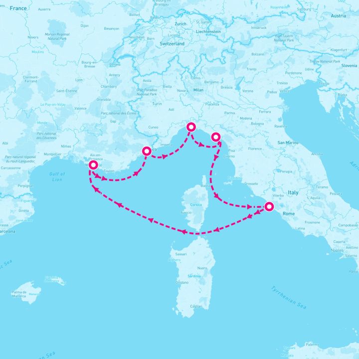 7 Night France & Italy (Rome Roundtrip)