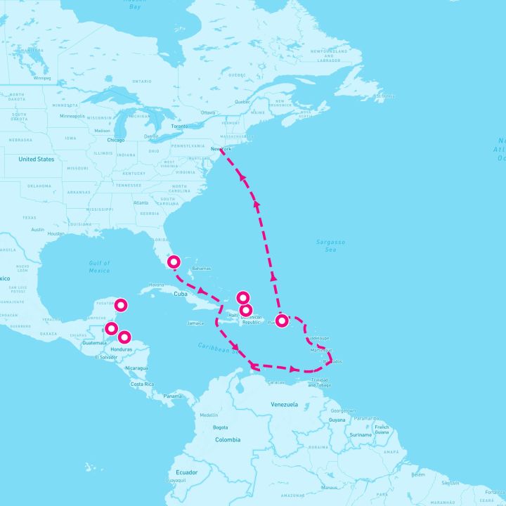 14 Night Eastern/Western Caribbean Adventurer (Ft. Lauderdale Roundtrip)
