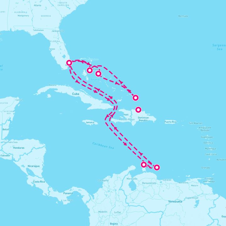 14 Night Southern/Eastern Caribbean Adventurer (Ft. Lauderdale Roundtrip)