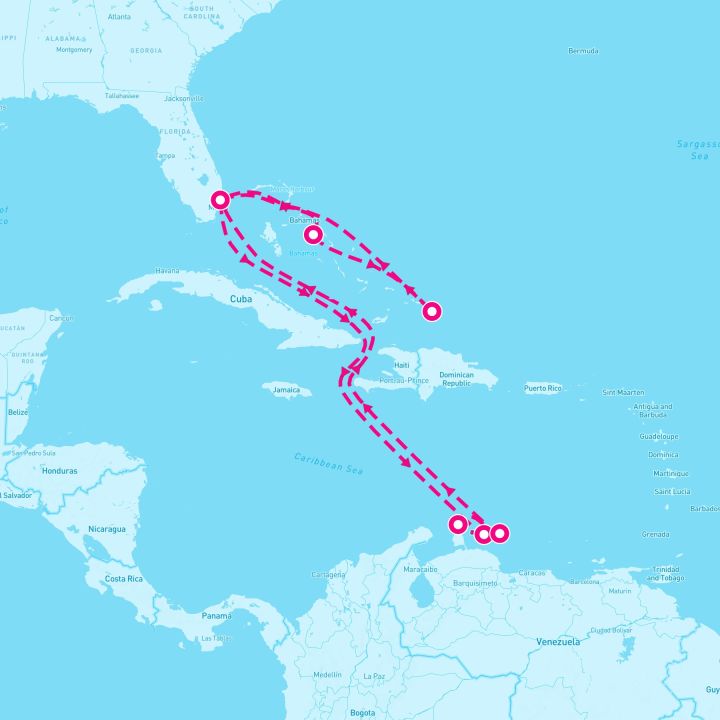 13 Night Southern/Eastern Caribbean Adventurer (Ft. Lauderdale Roundtrip)