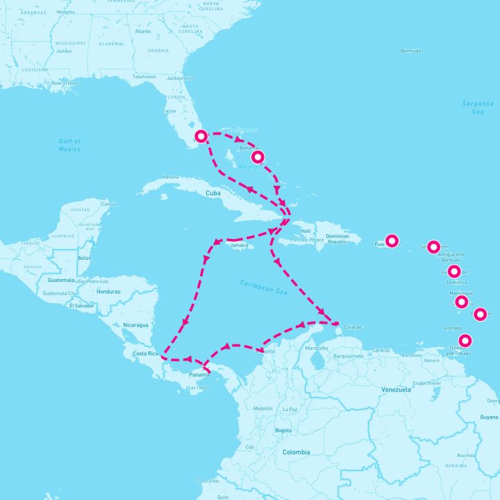 12 Night Eastern Caribbean: St. Lucia  (Ft. Lauderdale Roundtrip)