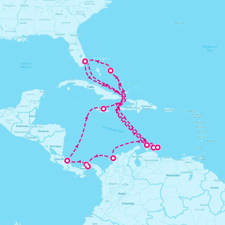 21 Night Southern Caribbean & Panama Canal Holiday (Ft. Lauderdale Roundtrip)