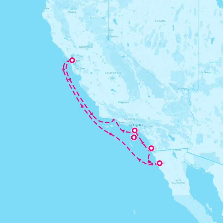 7 Night Classic California Coast (San Francisco Roundtrip)