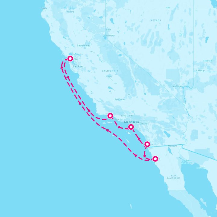 7 Night Classic California Coast (San Francisco Roundtrip)