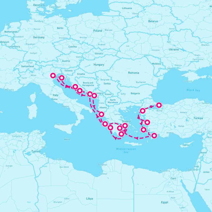 21 Night Eastern Mediterranean (Istanbul To Athens)