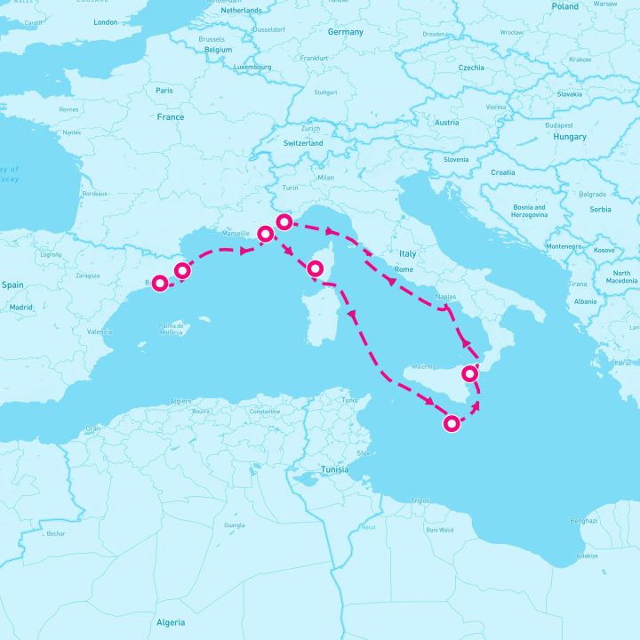 10 Night Tyrrhenian Treasures & Malta (Monte Carlo To Barcelona)