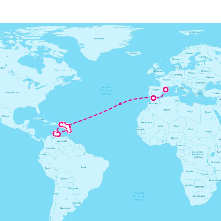 26 Night Crossing & Southern Caribbean (Barcelona To San Juan)