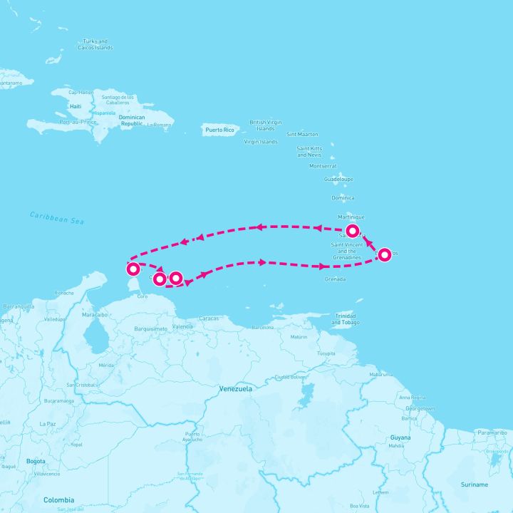 7 Night Treasures Of Aruba Bonaire & Curacao (Bridgetown Roundtrip)