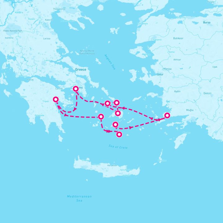 7 Night Greek Odyssey (Athens Roundtrip)