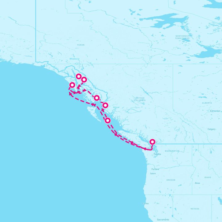 7 Night Alaska Inside Passage (Vancouver Roundtrip)