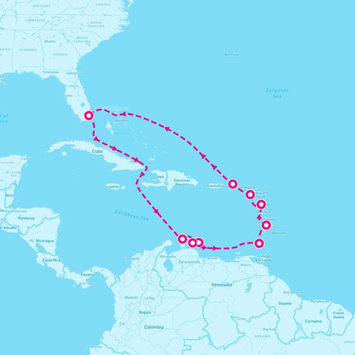 14 Night Caribbean Quest (Miami Roundtrip)