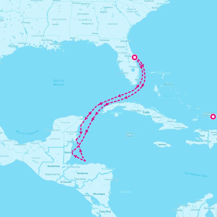 8 Night Western Caribbean With Mexico (Port Canaveral Roundtrip)