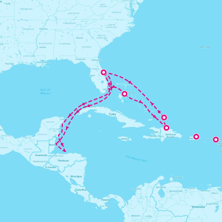 14 Night Caribbean East/West Adventurer (Port Canaveral Roundtrip)