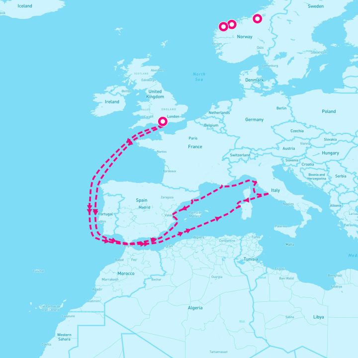 14 Night Search For The Northern Lights (Southampton Roundtrip)
