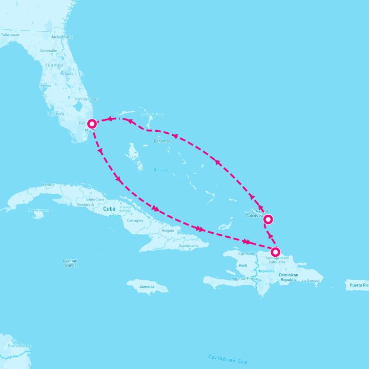 5 Night Caribbean Getaway With Grand Turk (Ft. Lauderdale Roundtrip)