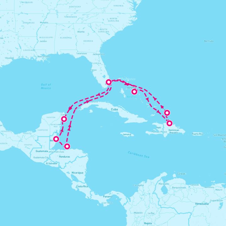 14 Night Caribbean East/West Adventurer Holiday (Ft. Lauderdale Roundtrip)