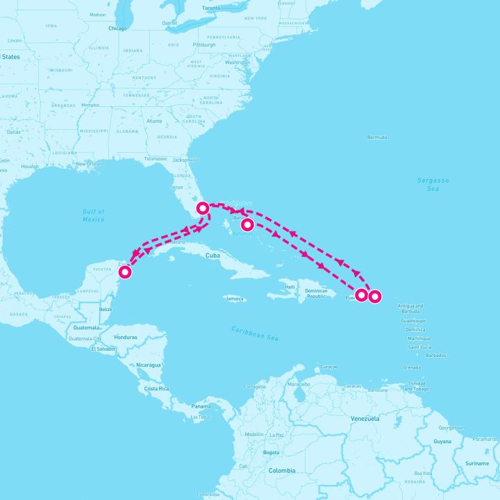 11 Night Caribbean East/West Adventurer (Ft. Lauderdale Roundtrip)