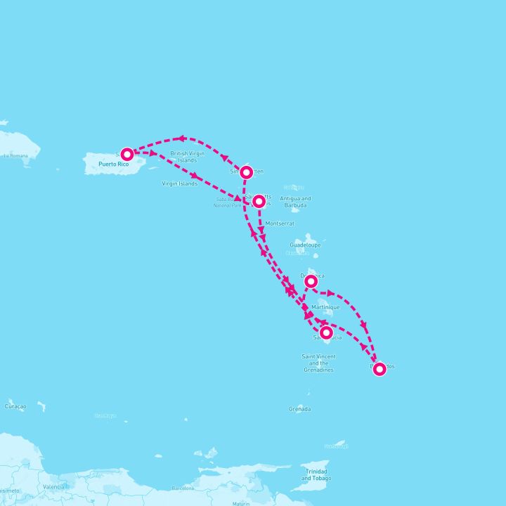 7 Night St. Lucia St. Maarten Barbados & More (San Juan Roundtrip)