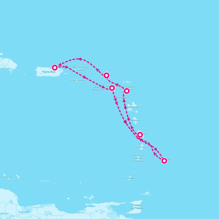 7 Night St. Kitts Barbados Martinique & More (San Juan Roundtrip)