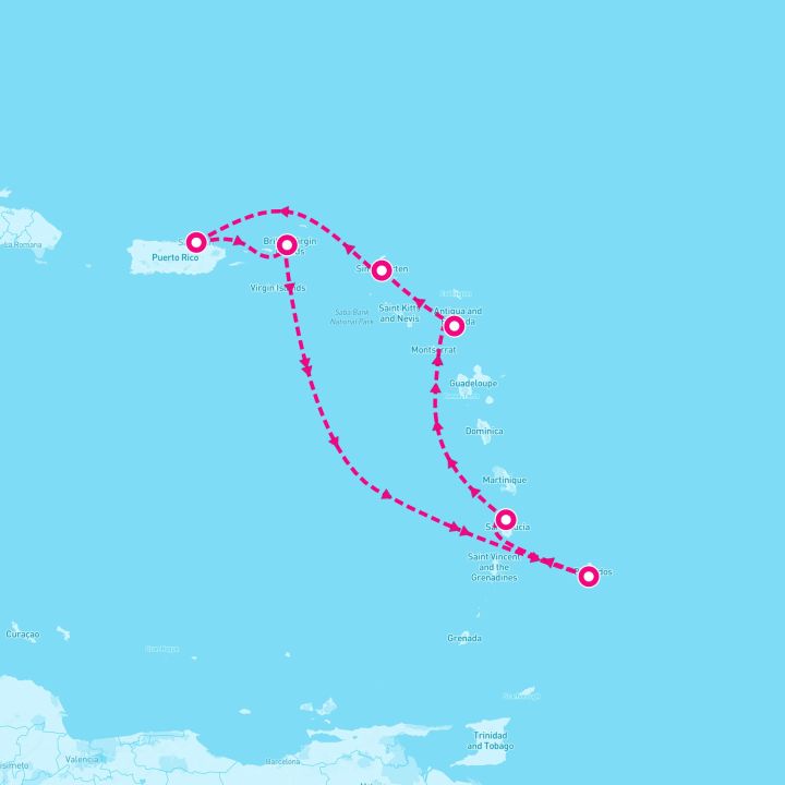 7 Night Saint (Isles) & Seas Of The Caribbean (San Juan Roundtrip)