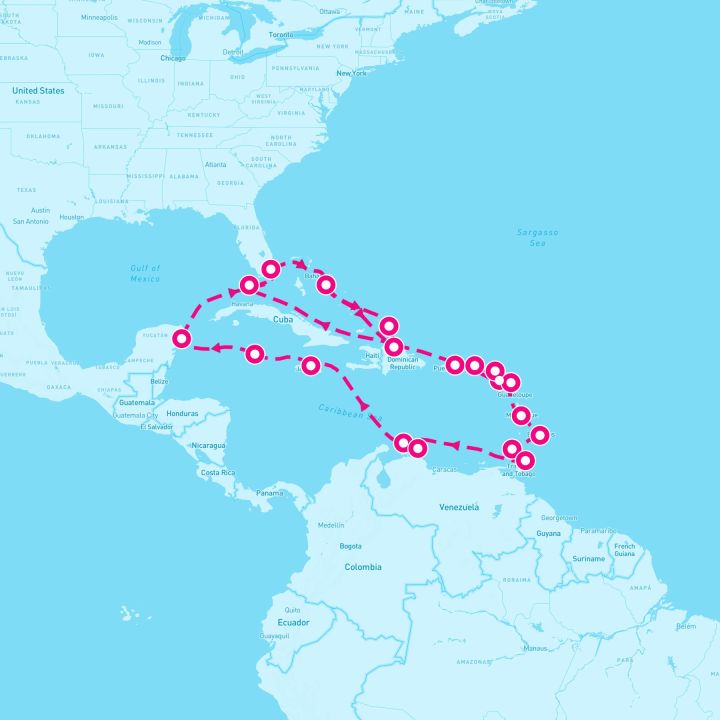 28 Night Ultimate Caribbean: Amber Cove & Bahamas (Miami Roundtrip)