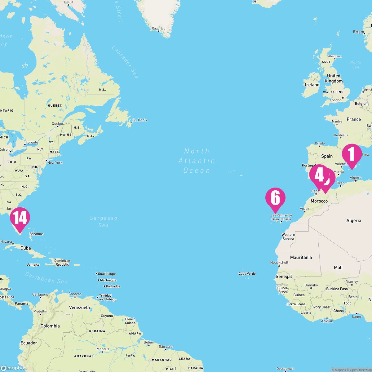 13 Night Transatlantic Spain & Madeira (Barcelona To Port Canaveral)