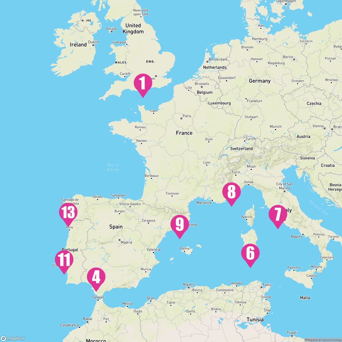 14 Night Mediterranean Cities (Southampton Roundtrip)