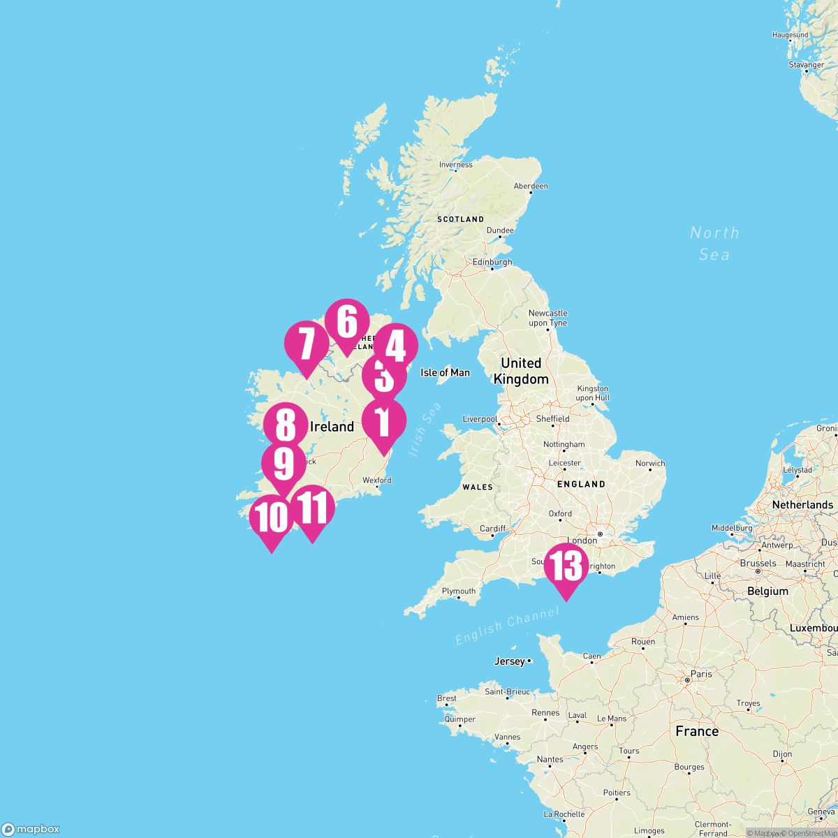 12 Night Ireland Intensive (Dublin To Portsmouth)