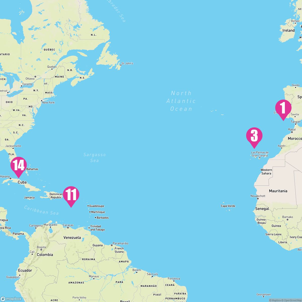 13 Night Eastern Caribbean (Miami Roundtrip)