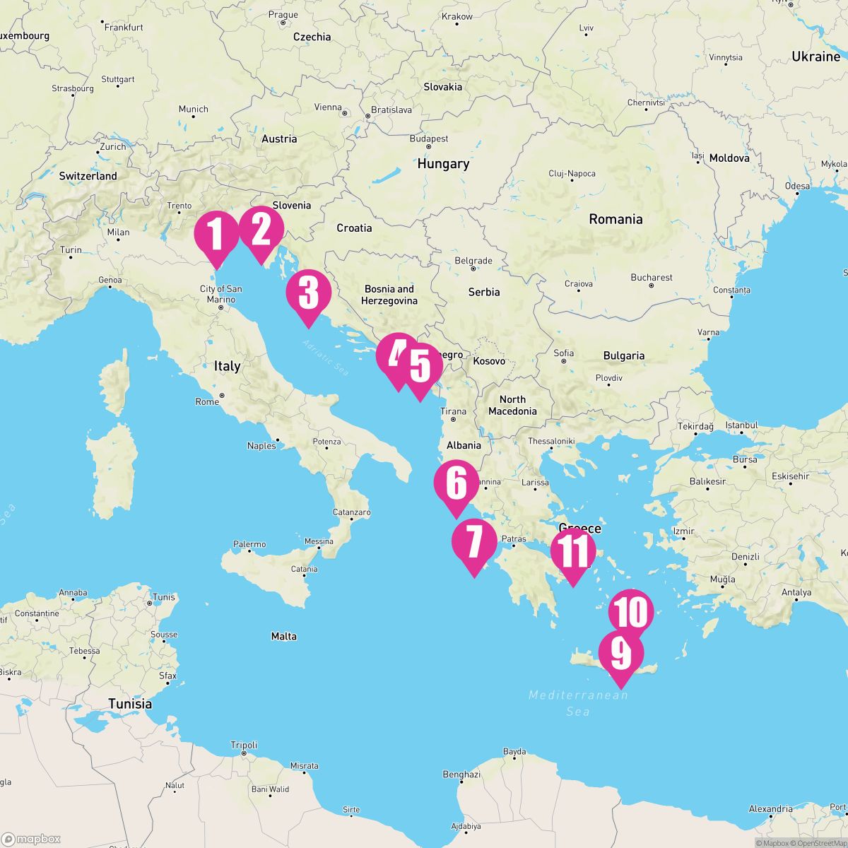 10 Night Adriatic Wonders (Venice To Athens)