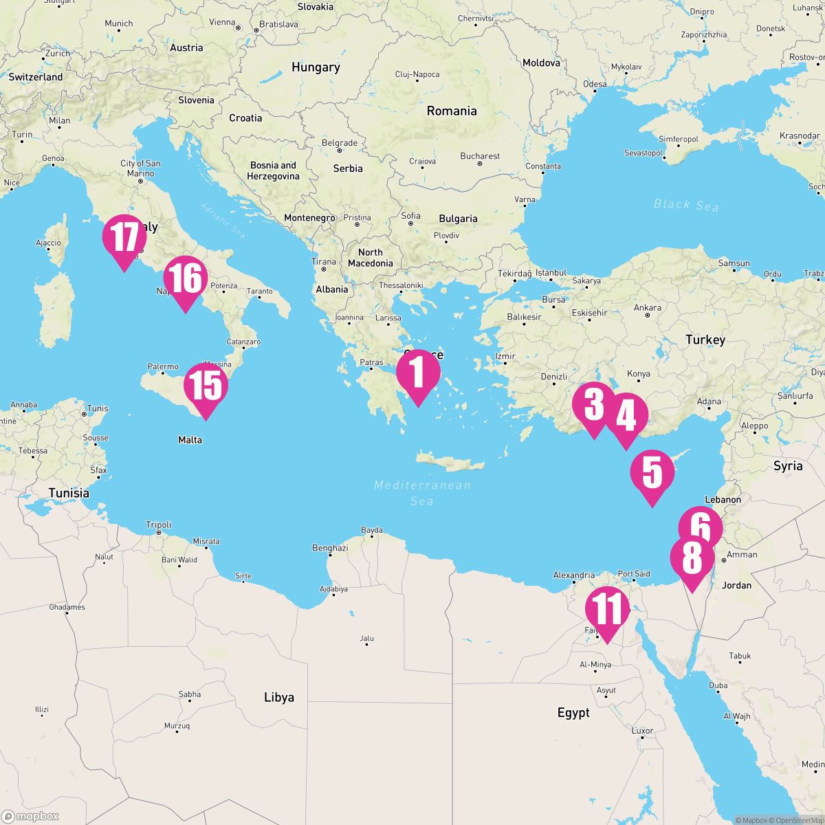 16 Night Ancient Civilizations (Athens To Rome)
