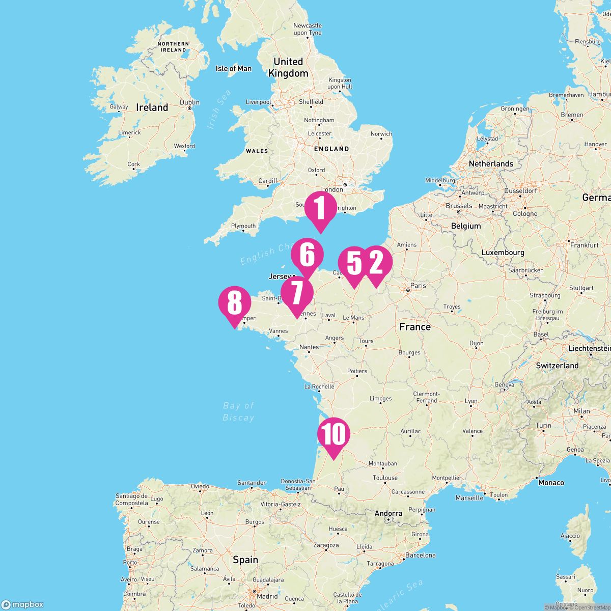 10 Night France Intensive (Portsmouth To Bordeaux)