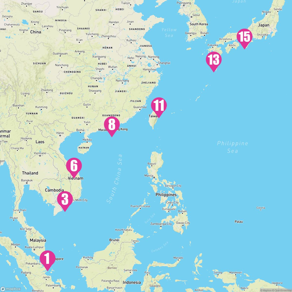 14 Night Singapore To Japan Voyage (Singapore To Osaka)