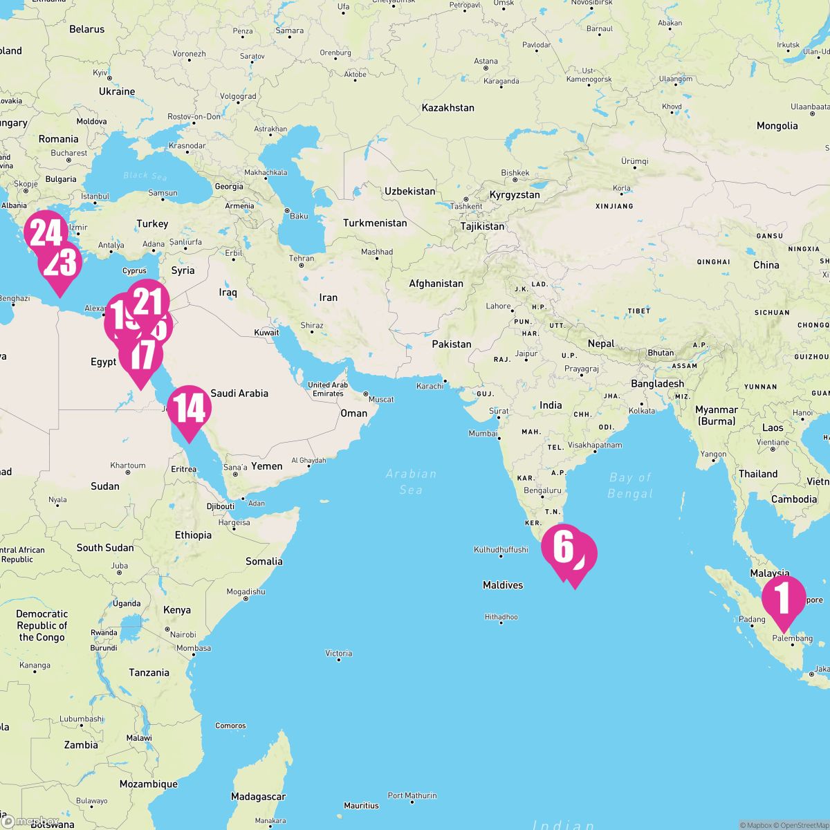 23 Night Ancient Trade Routes (Singapore To Athens)