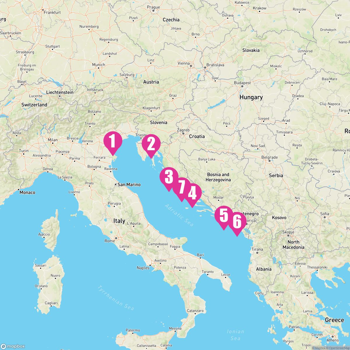 8 Night Croatia Intensive (Venice Roundtrip)