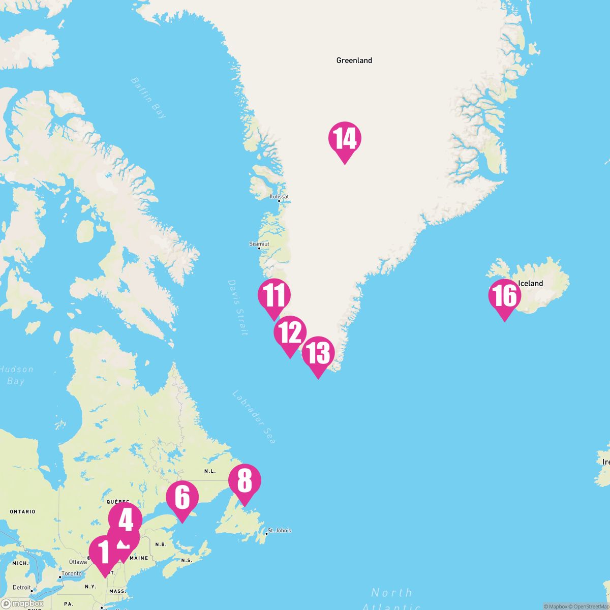15 Night Quebec Greenland & Iceland (Montreal To Reykjavik)