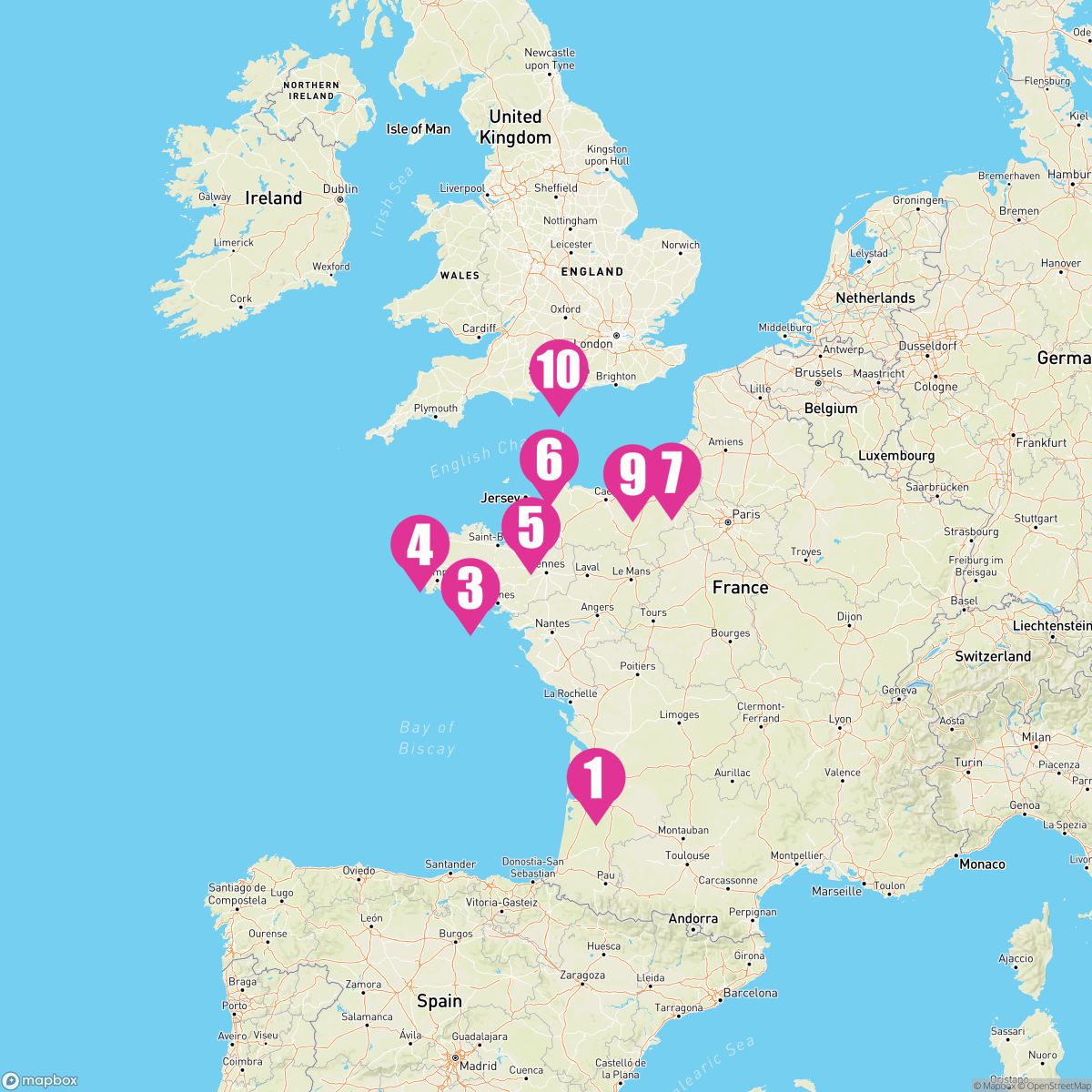 9 Night France Intensive (Bordeaux To Southampton)