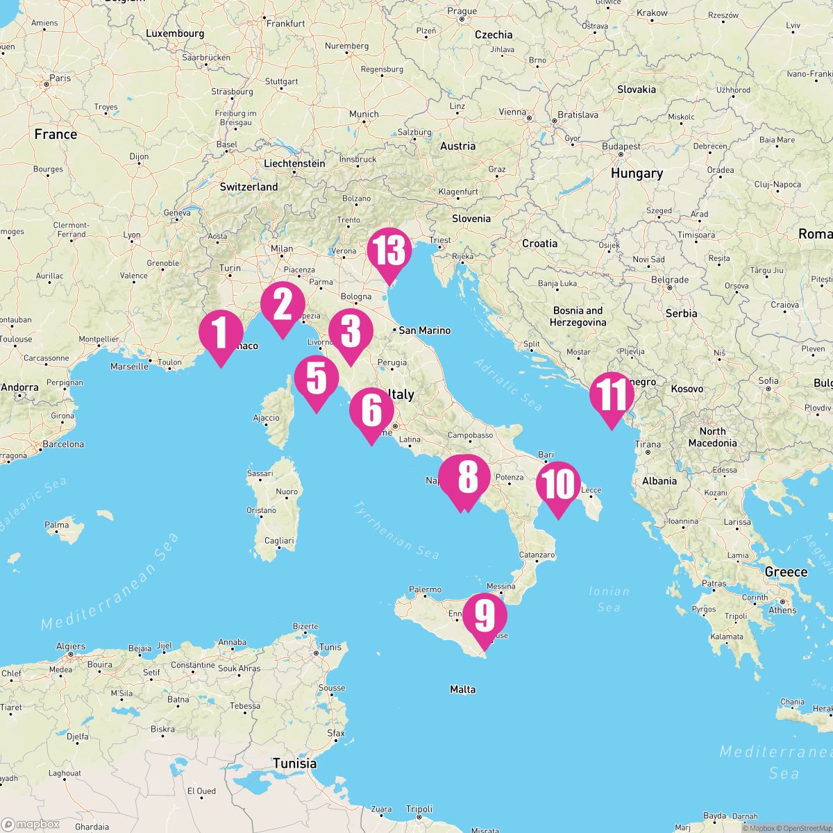 12 Night Italy Intensive (Monte Carlo To Venice)