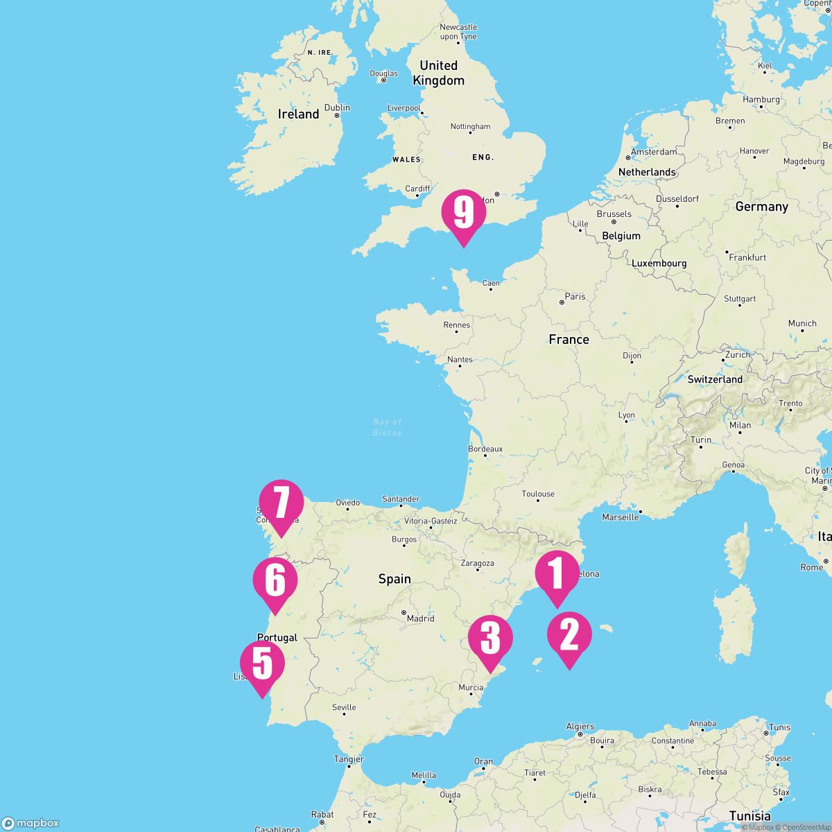 8 Night Spain & Portugal (Barcelona To Southampton)