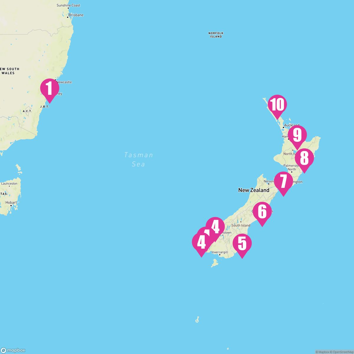 12 Night New Zealand (Sydney Roundtrip)