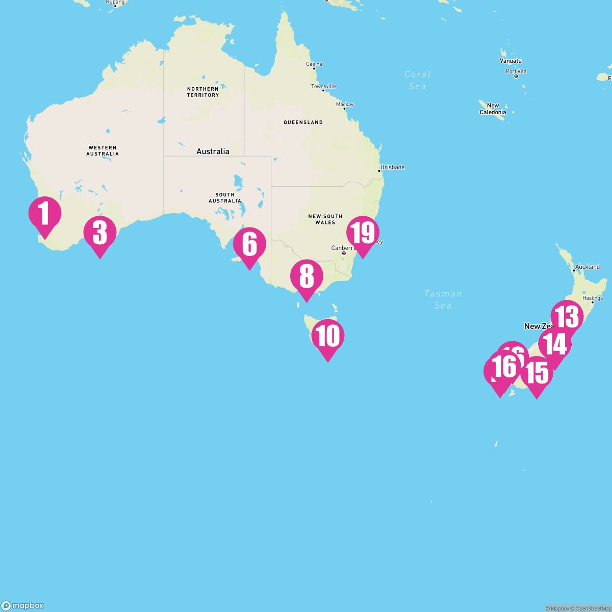 18 Night All Out Australia & New Zealand (Fremantle To Sydney)