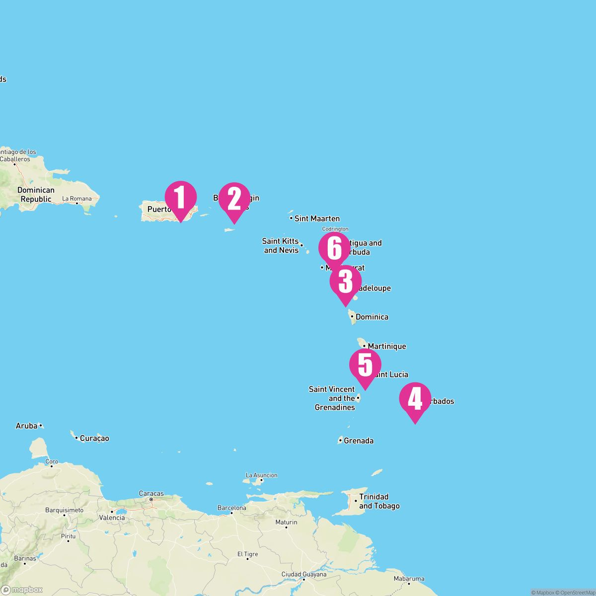 7 Night Southeastern Caribbean Isles (San Juan Roundtrip)