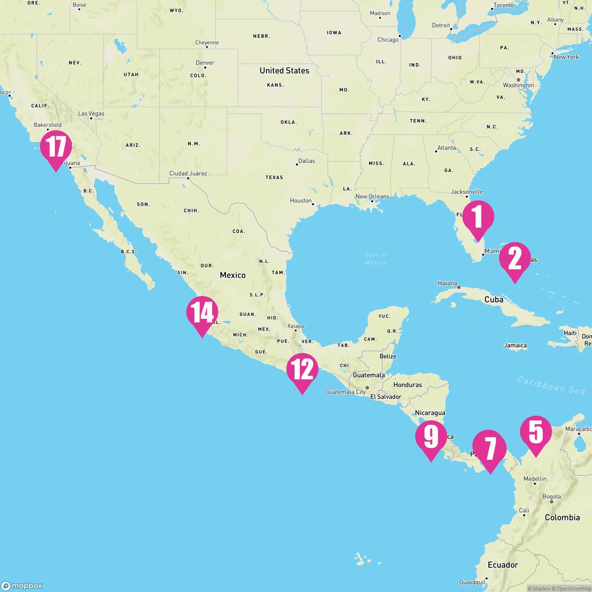 16 Night Panama Canal - Ocean To Ocean (Port Canaveral To Los Angeles)