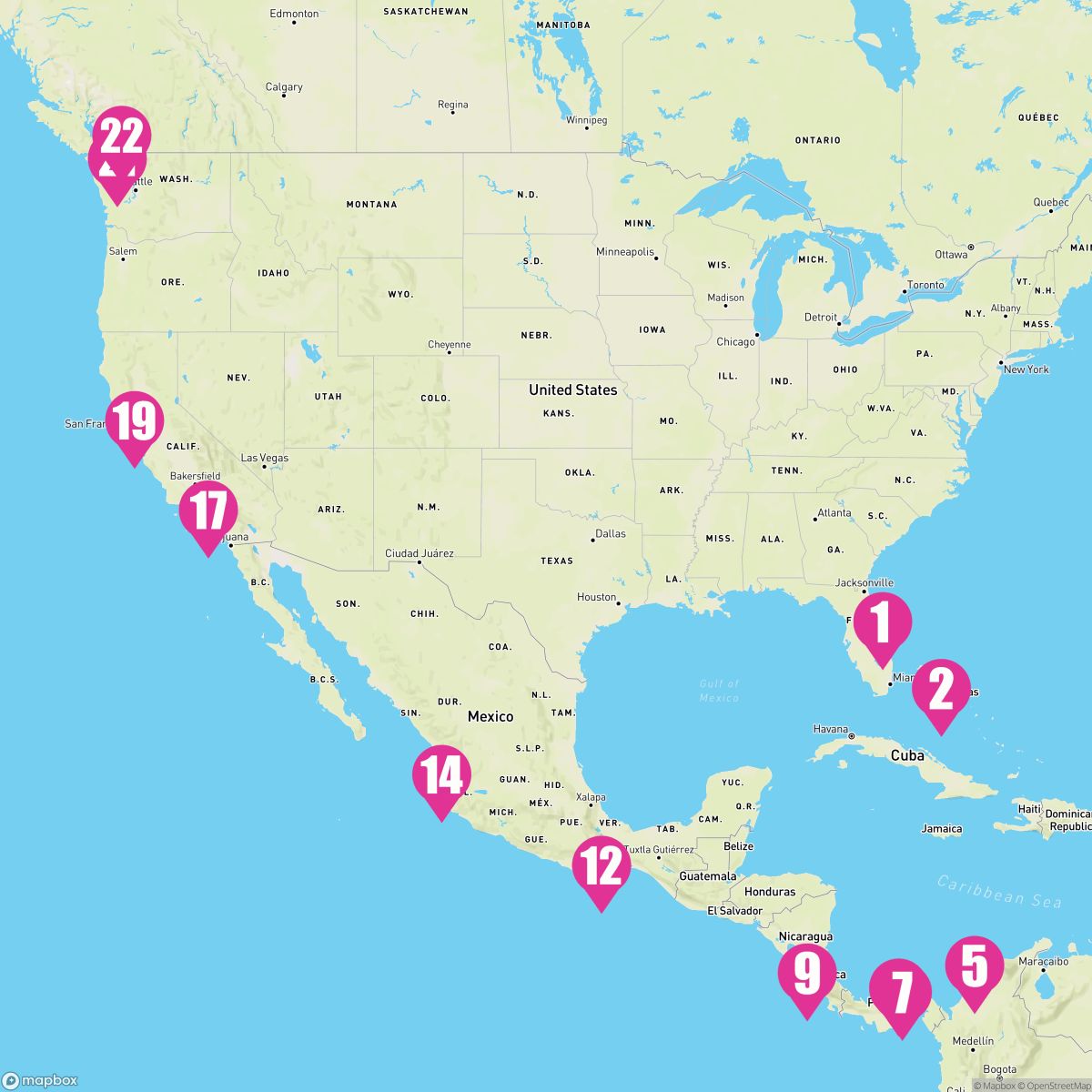21 Night Panama Canal & Pacific Coast (Port Canaveral To Vancouver)